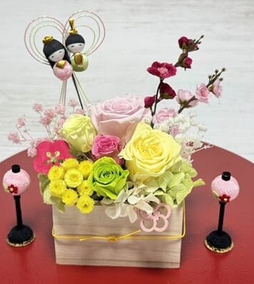 ひなまつりのアレンジメント