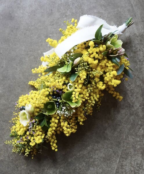 ミモザのスワッグ